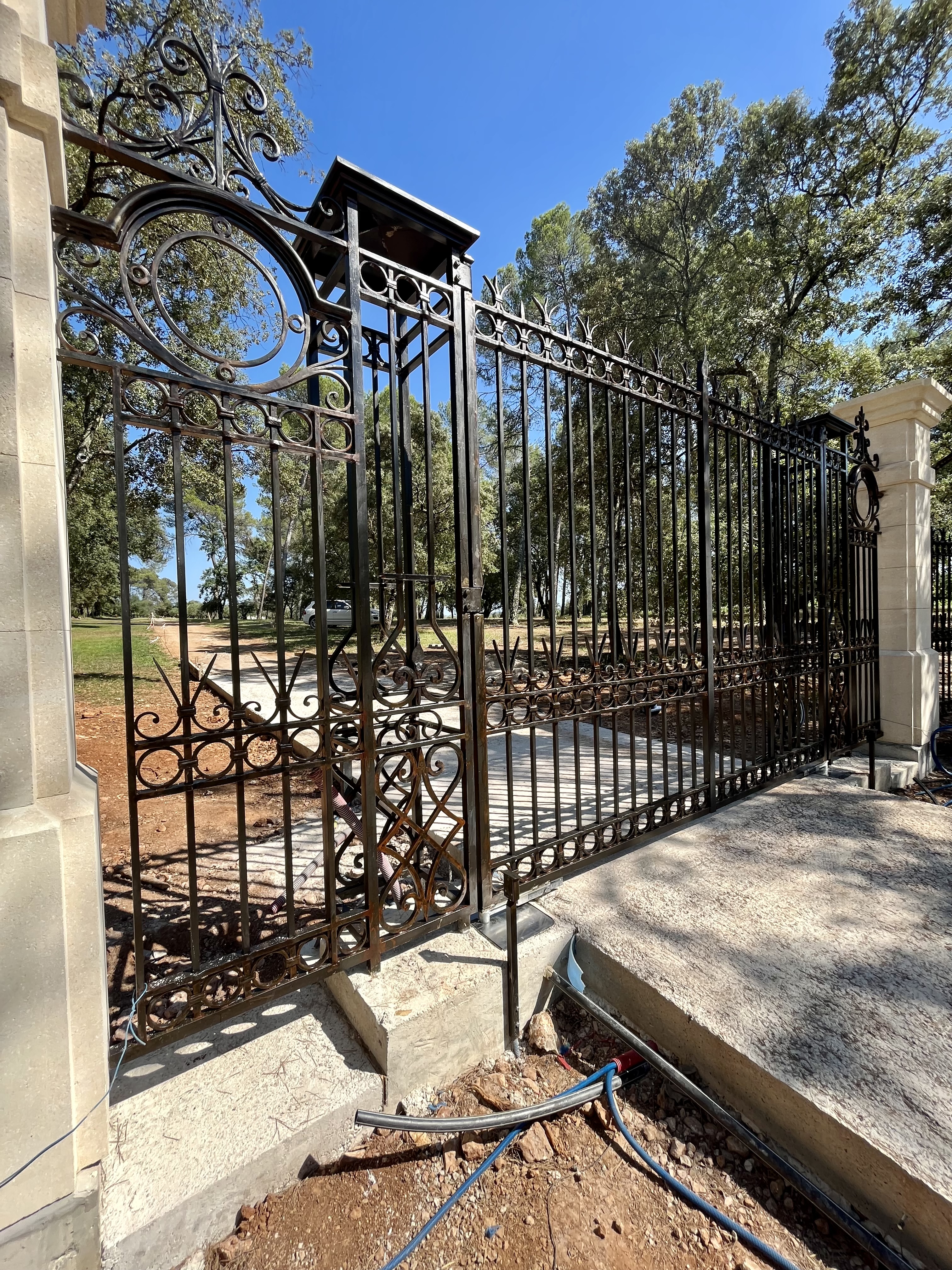 Clôture en fer forgé