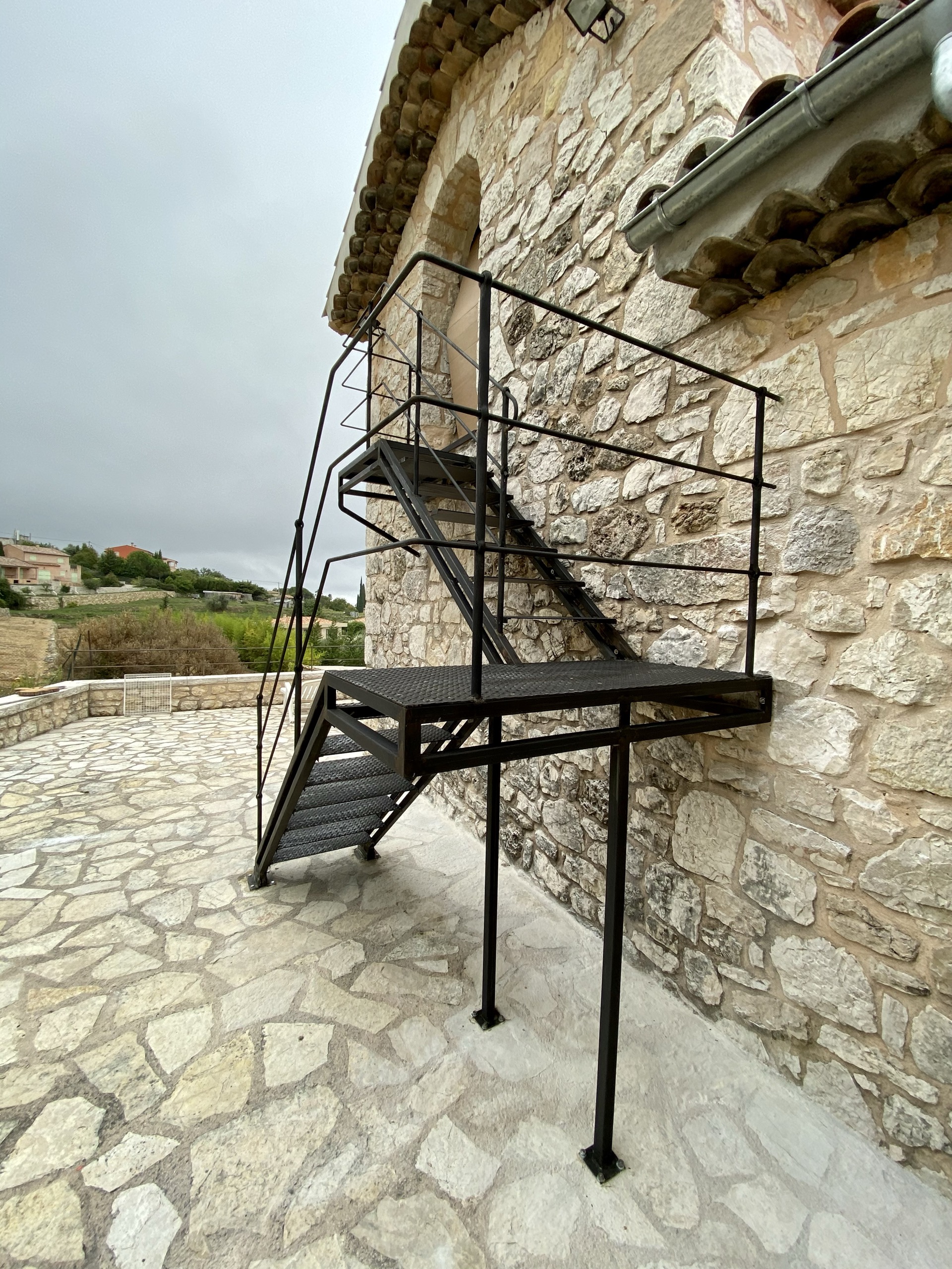 Escalier en fer forgé sur mesure