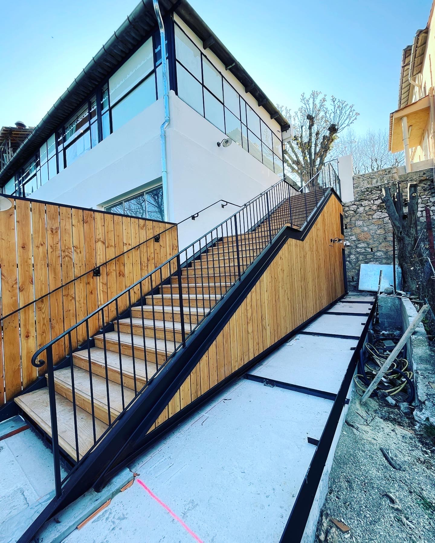 Escalier en fer forgé