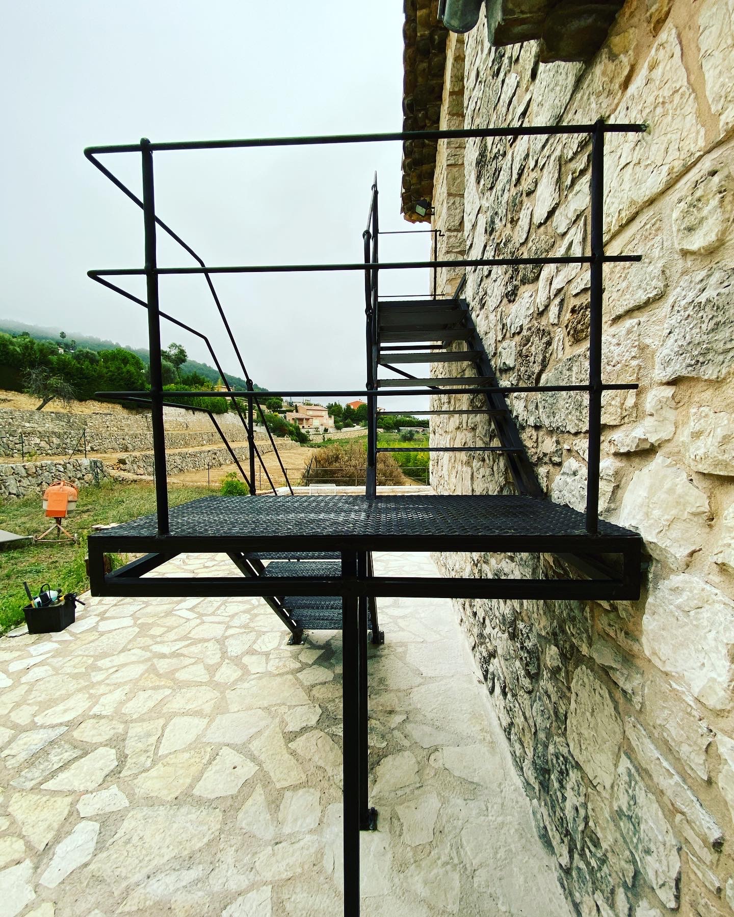 Escalier en fer forgé