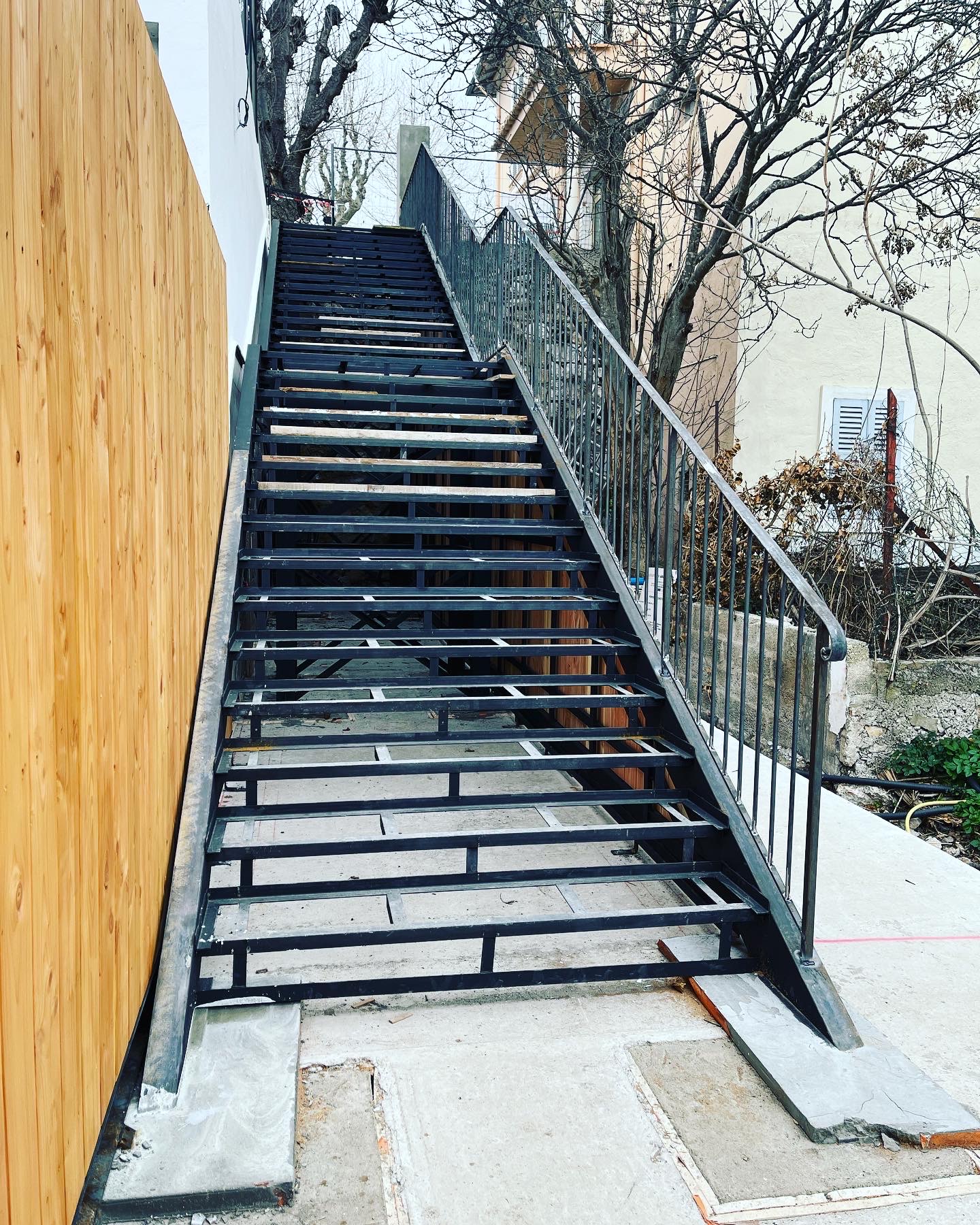 Escalier en fer forgé
