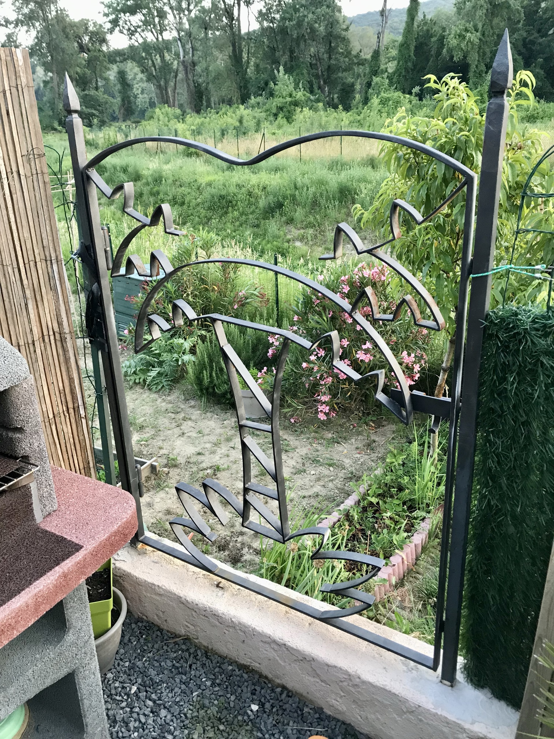 Grille de défense fer forgé