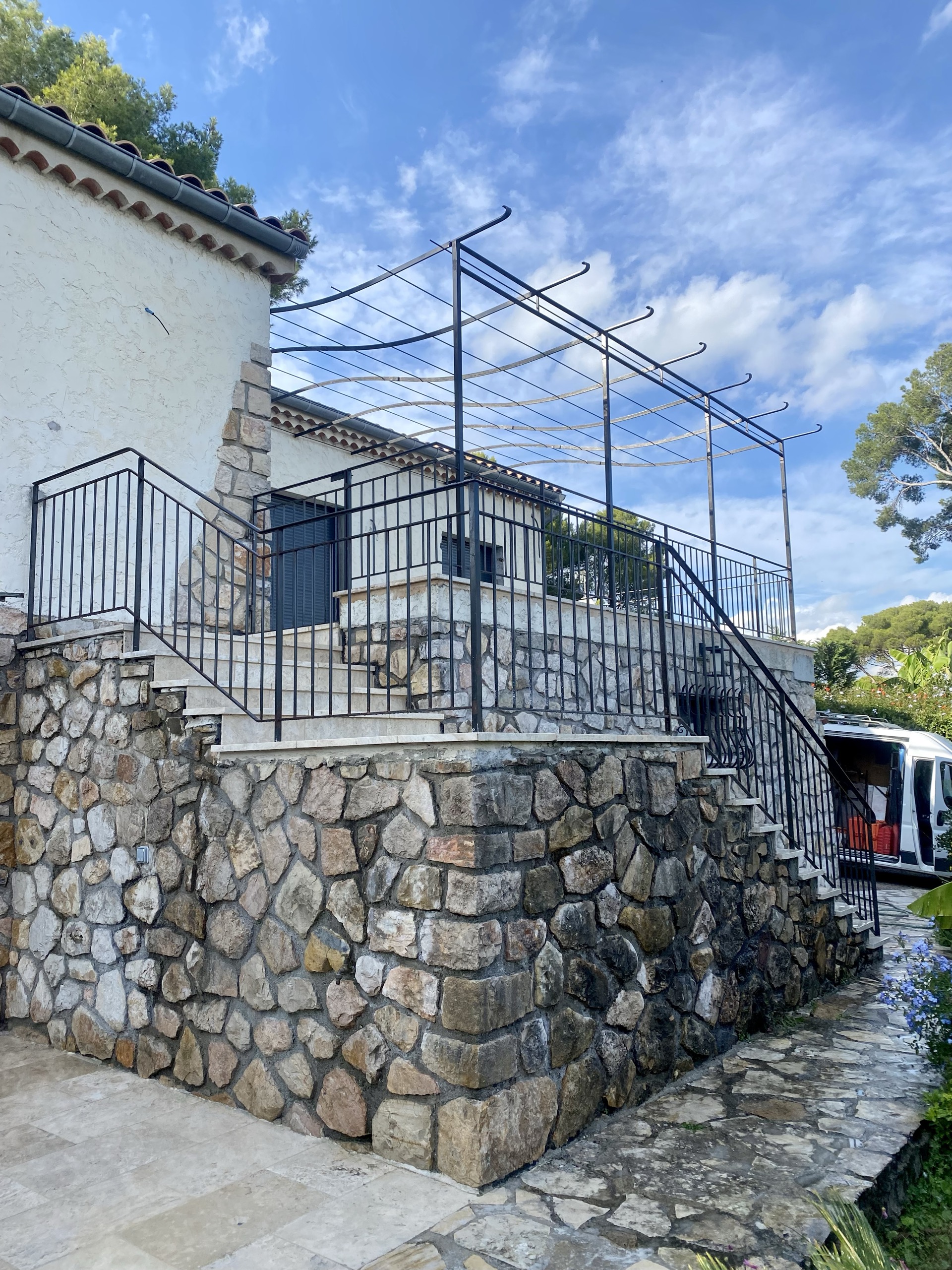Pergola en fer forgé