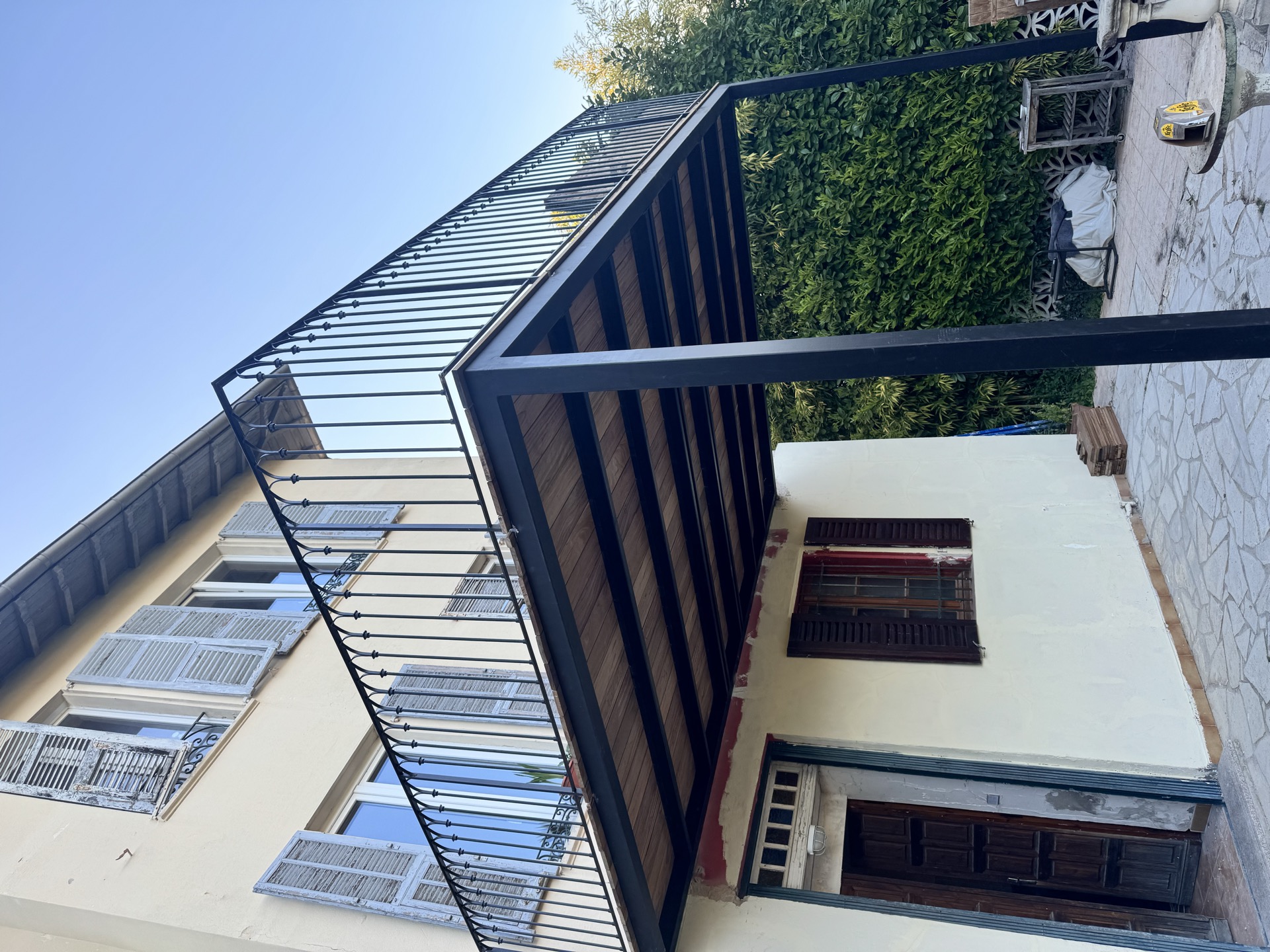 Pergola en fer forgé