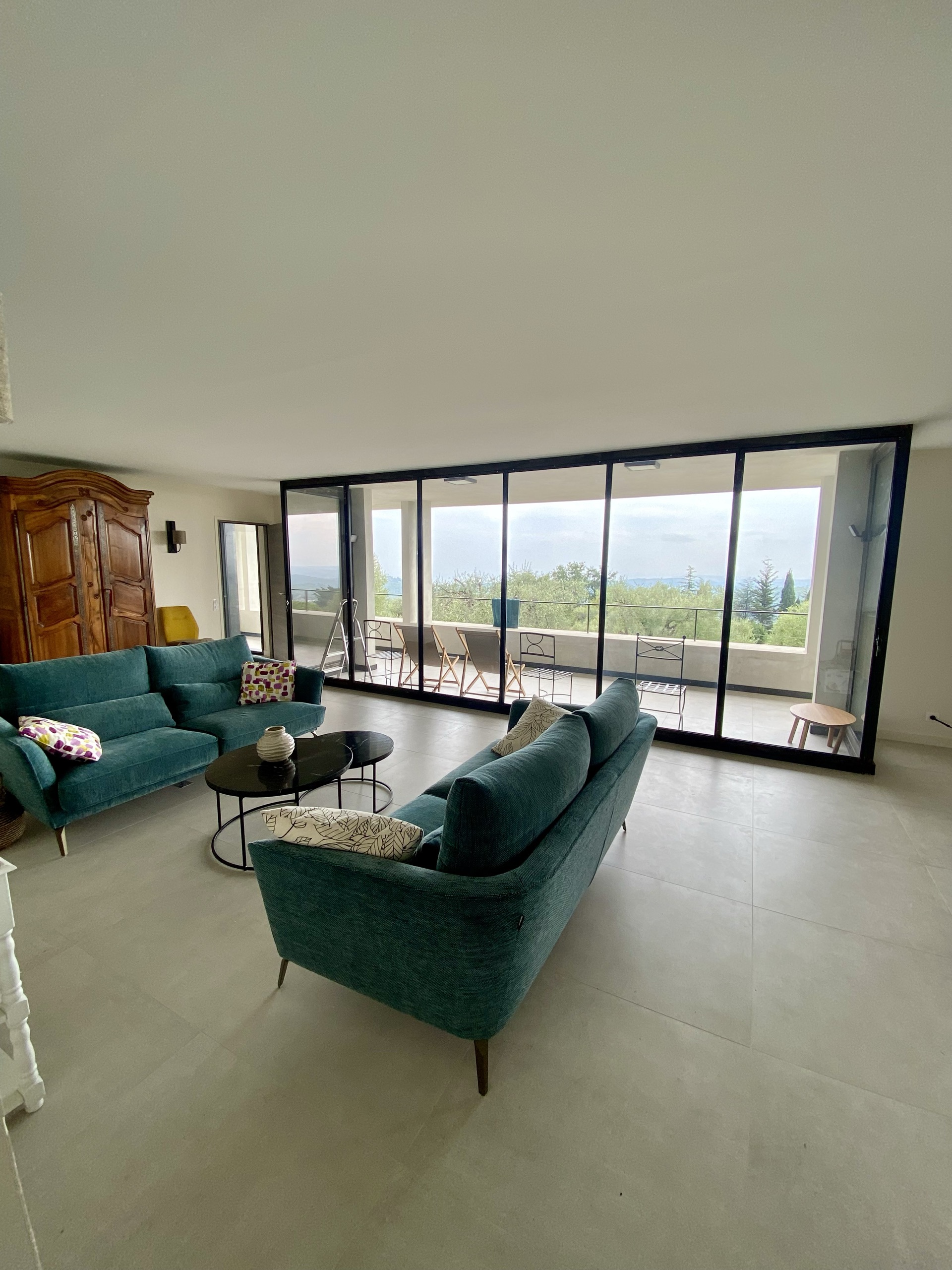 Porte vitrée en fer forgé sur mesure