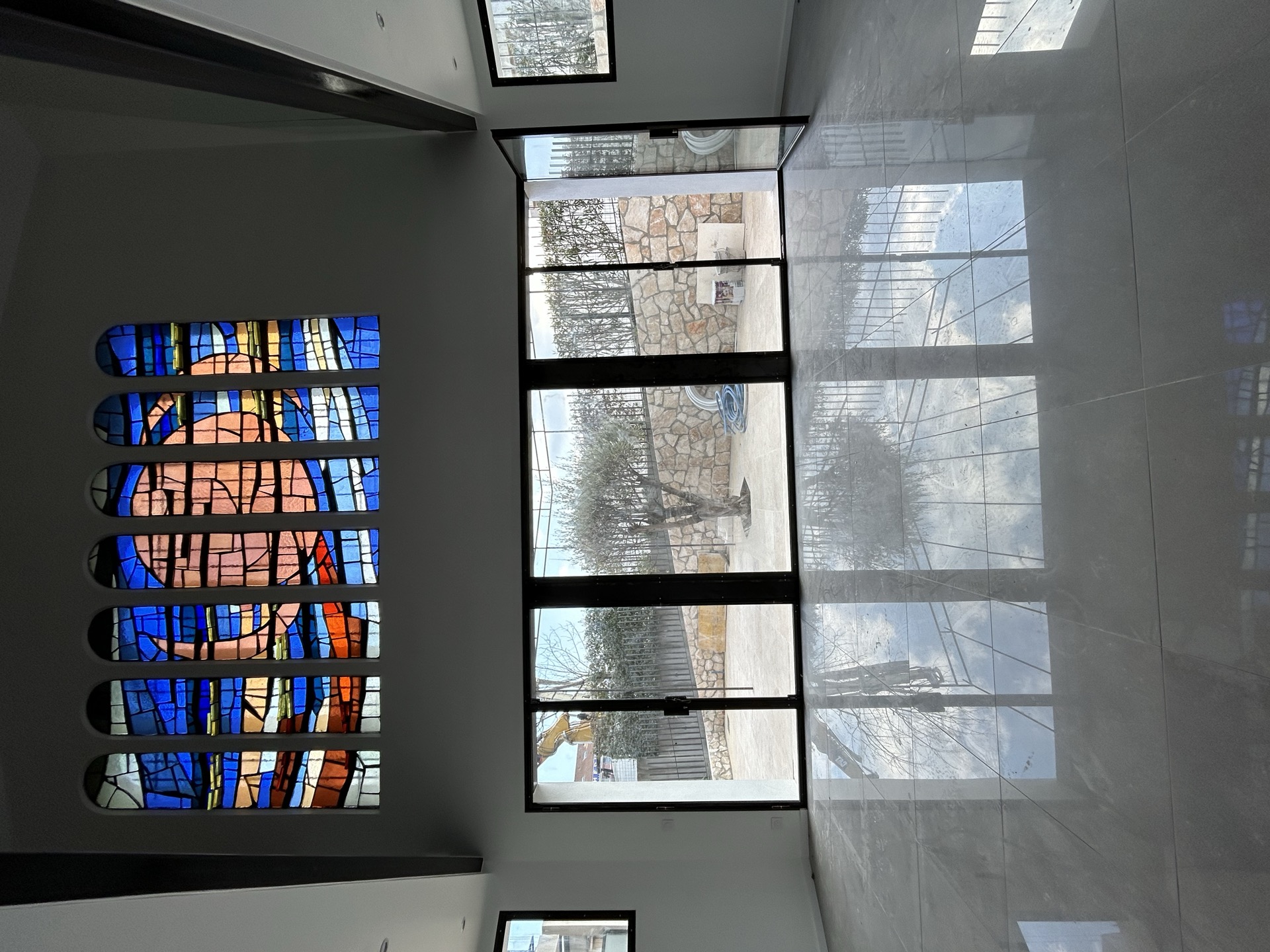 Porte vitrée en fer forgé sur mesure