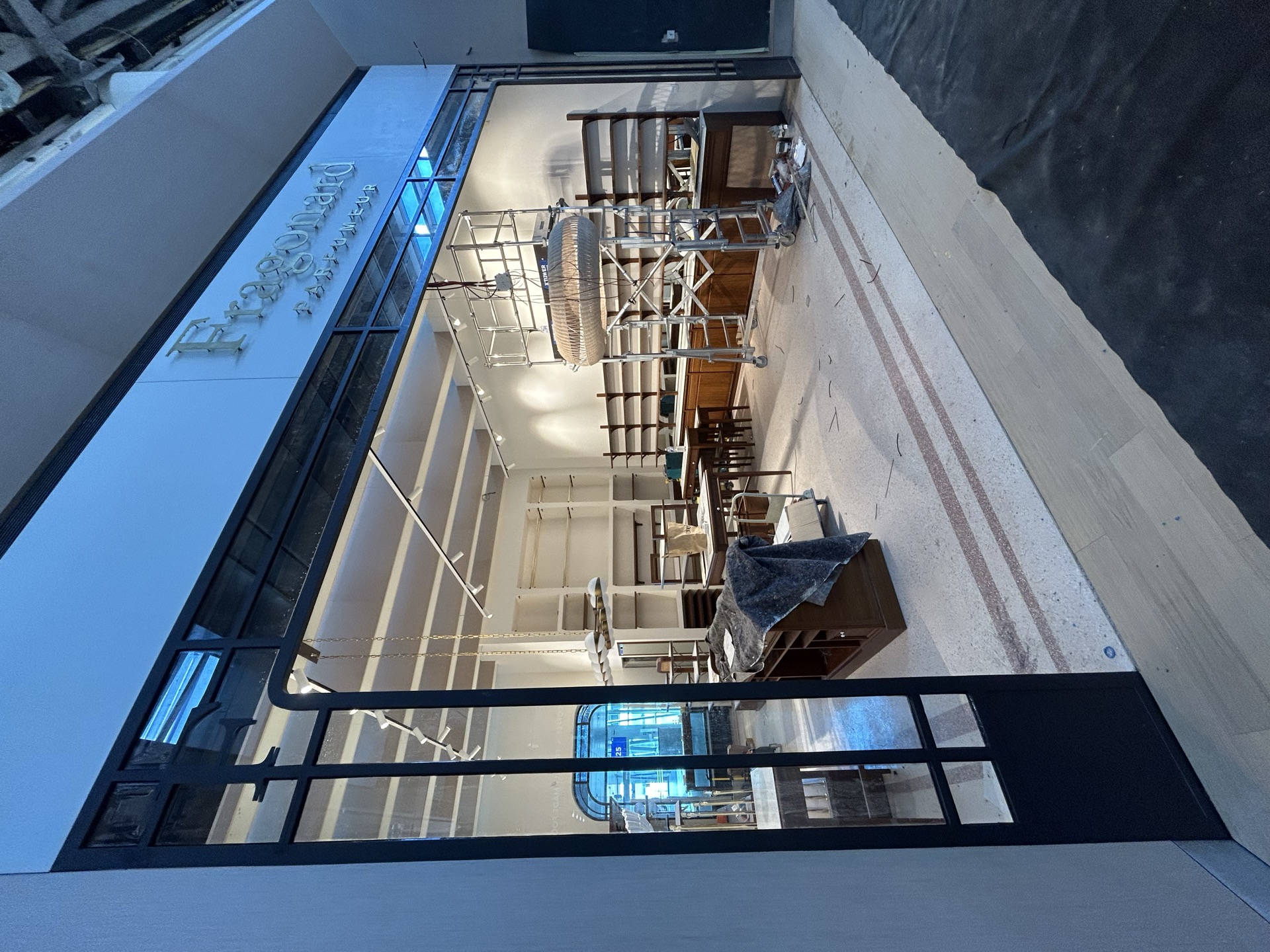 Porte vitrée en fer forgé sur mesure