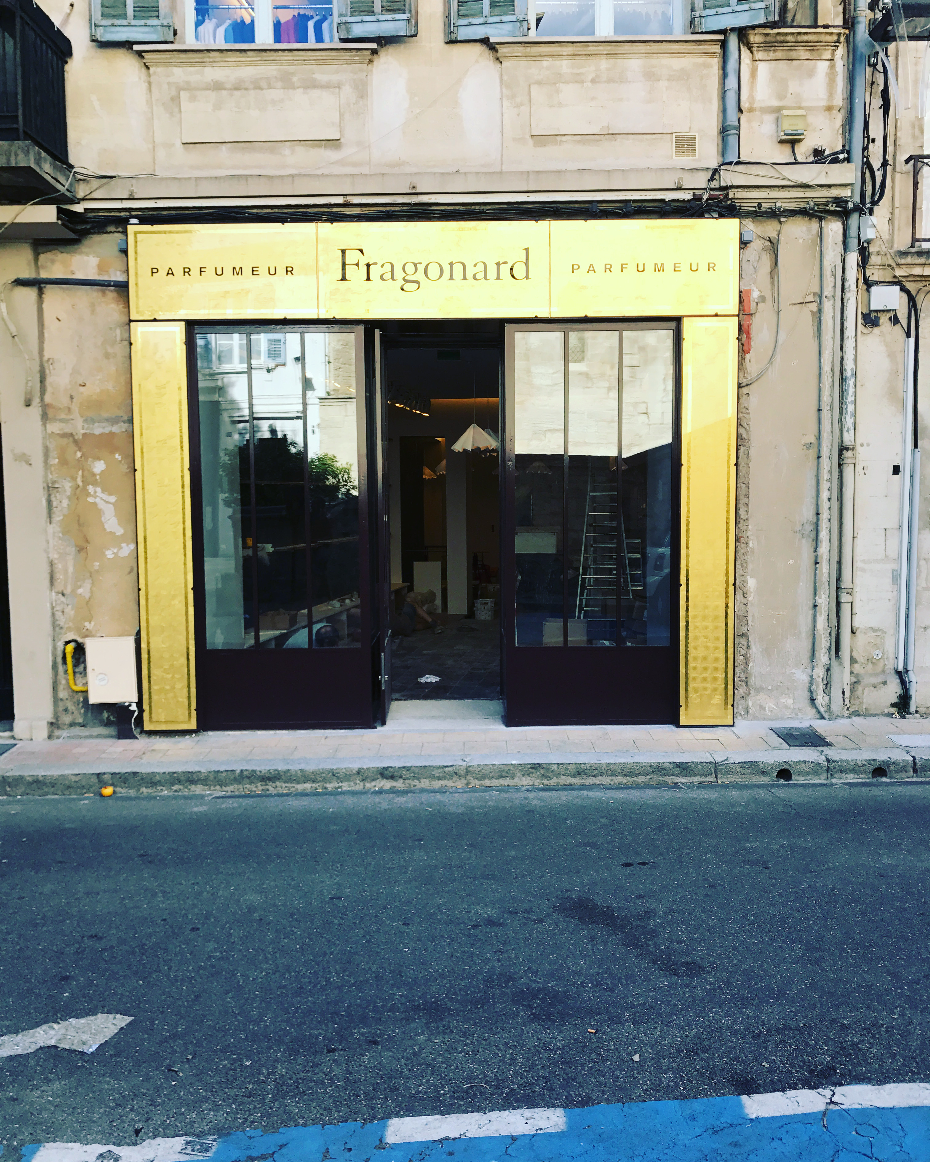 Porte vitrée en fer forgé